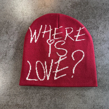 Y2K Letter Knitted Winter Autumn Beanie Cap Men Women Kanye Beanies Gorras Hombre Top Warm Skiing Hat Ear Hats Hip Hop Skullcap - 𝐃𝐔𝐕𝐋𝐀𝐒𝐇𝐎𝐏