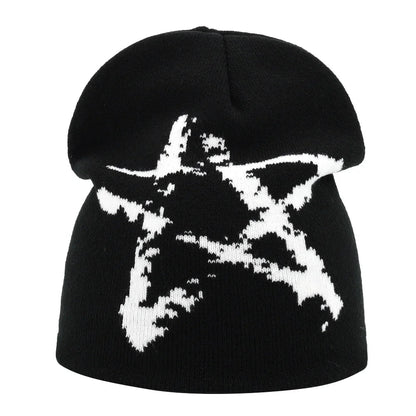Y2K Letter Knitted Winter Autumn Beanie Cap Men Women Kanye Beanies Gorras Hombre Top Warm Skiing Hat Ear Hats Hip Hop Skullcap - 𝐃𝐔𝐕𝐋𝐀𝐒𝐇𝐎𝐏