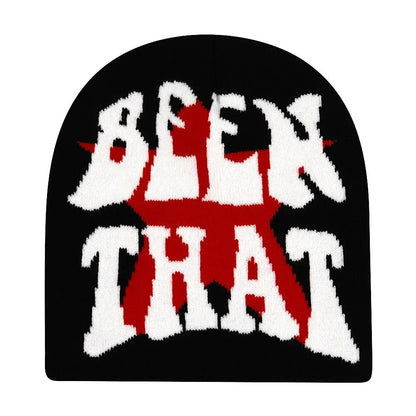 Y2K Letter Knitted Winter Autumn Beanie Cap Men Women Kanye Beanies Gorras Hombre Top Warm Skiing Hat Ear Hats Hip Hop Skullcap - 𝐃𝐔𝐕𝐋𝐀𝐒𝐇𝐎𝐏