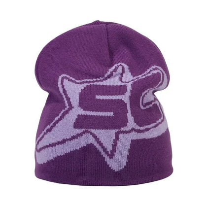 Y2K Letter Knitted Winter Autumn Beanie Cap Men Women Kanye Beanies Gorras Hombre Top Warm Skiing Hat Ear Hats Hip Hop Skullcap - 𝐃𝐔𝐕𝐋𝐀𝐒𝐇𝐎𝐏